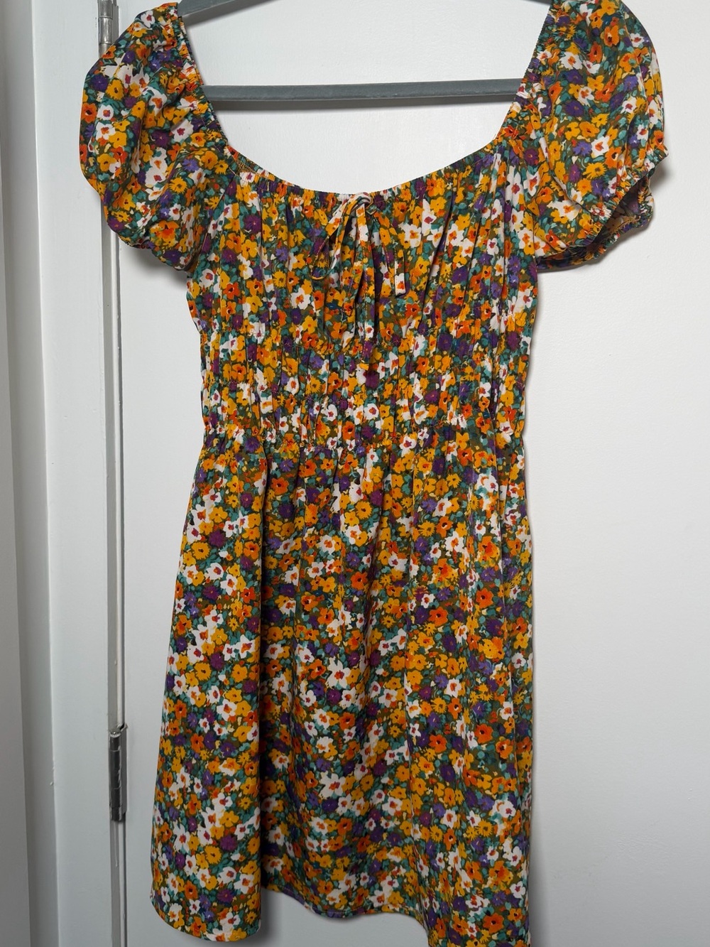 Woman’s Floral Sundress in Yellow Multi